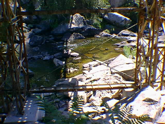 Section of river destroyed with explosives