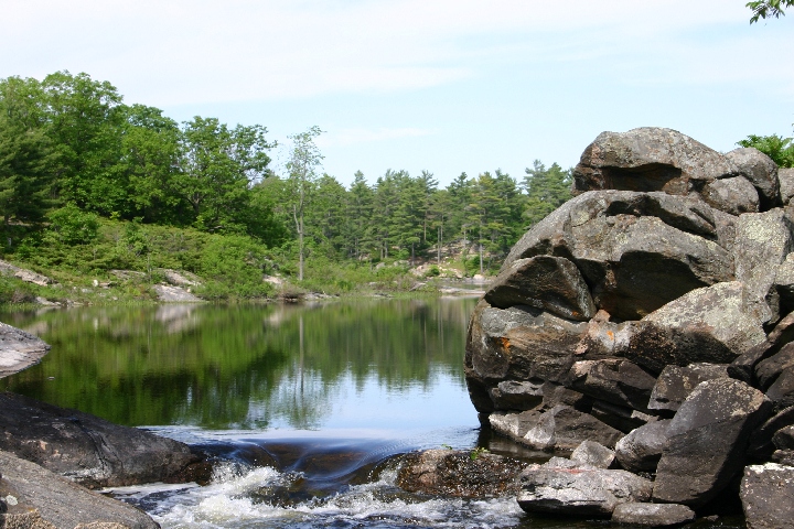 The start of the rapids.